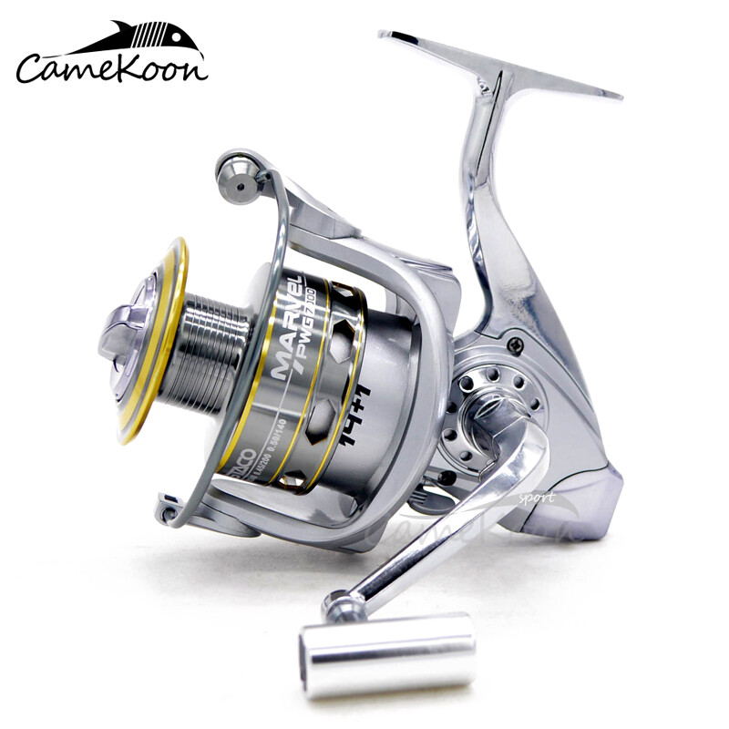 CAMEKOON Spinning Reels w/ Powerful Metal Body 5.2:1 Saltwater Spin Surf Fishing