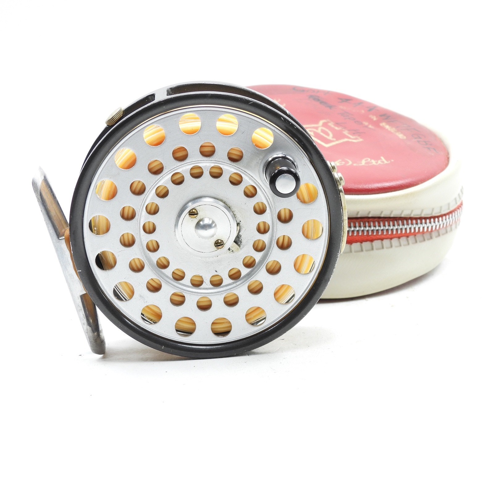 Hardy L.R.H Lightweight Fly Reel. Made in England. Two-Screw Guard.
