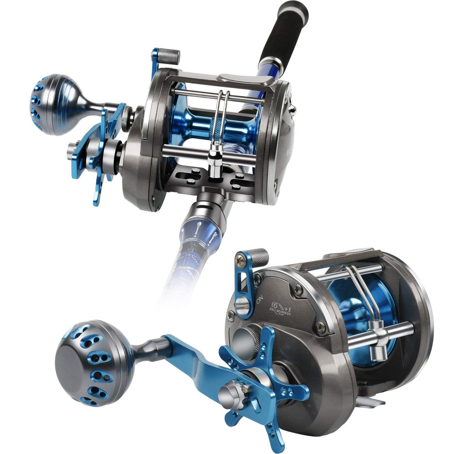 Trolling Reel Saltwater Level Wind Reels, Drag Reels Boat Fishing Ocean Fishi…