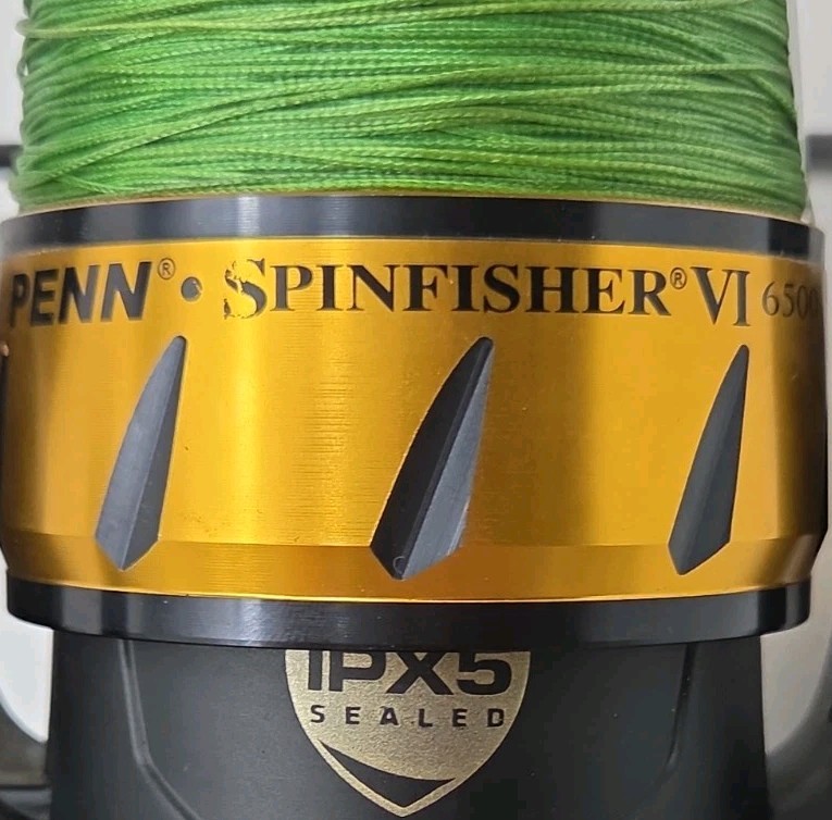 PENN Spinfisher VI 6500 Spinning Reel Black/Gold