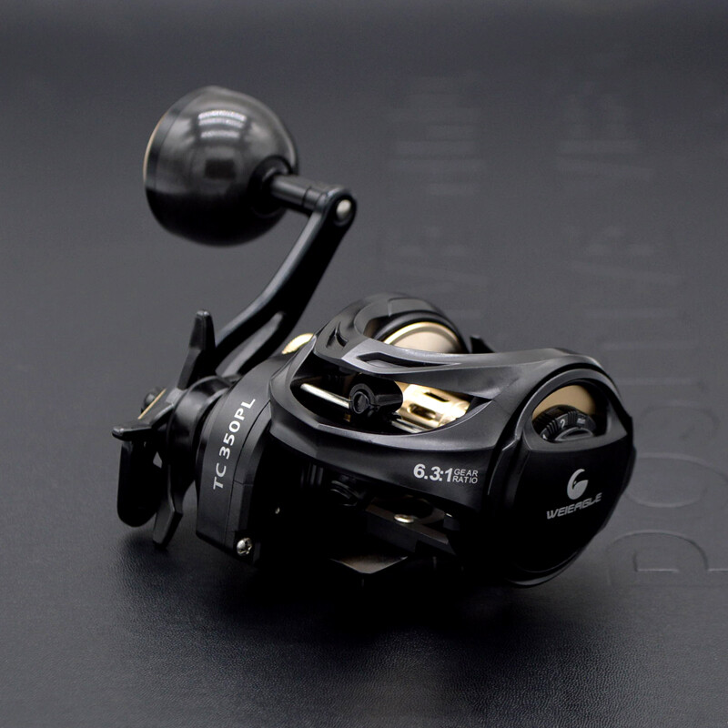 Low Profile Baitcasting Fishing Reel with Spare EVA Grips 33LB Carbon Drag 6.3:1