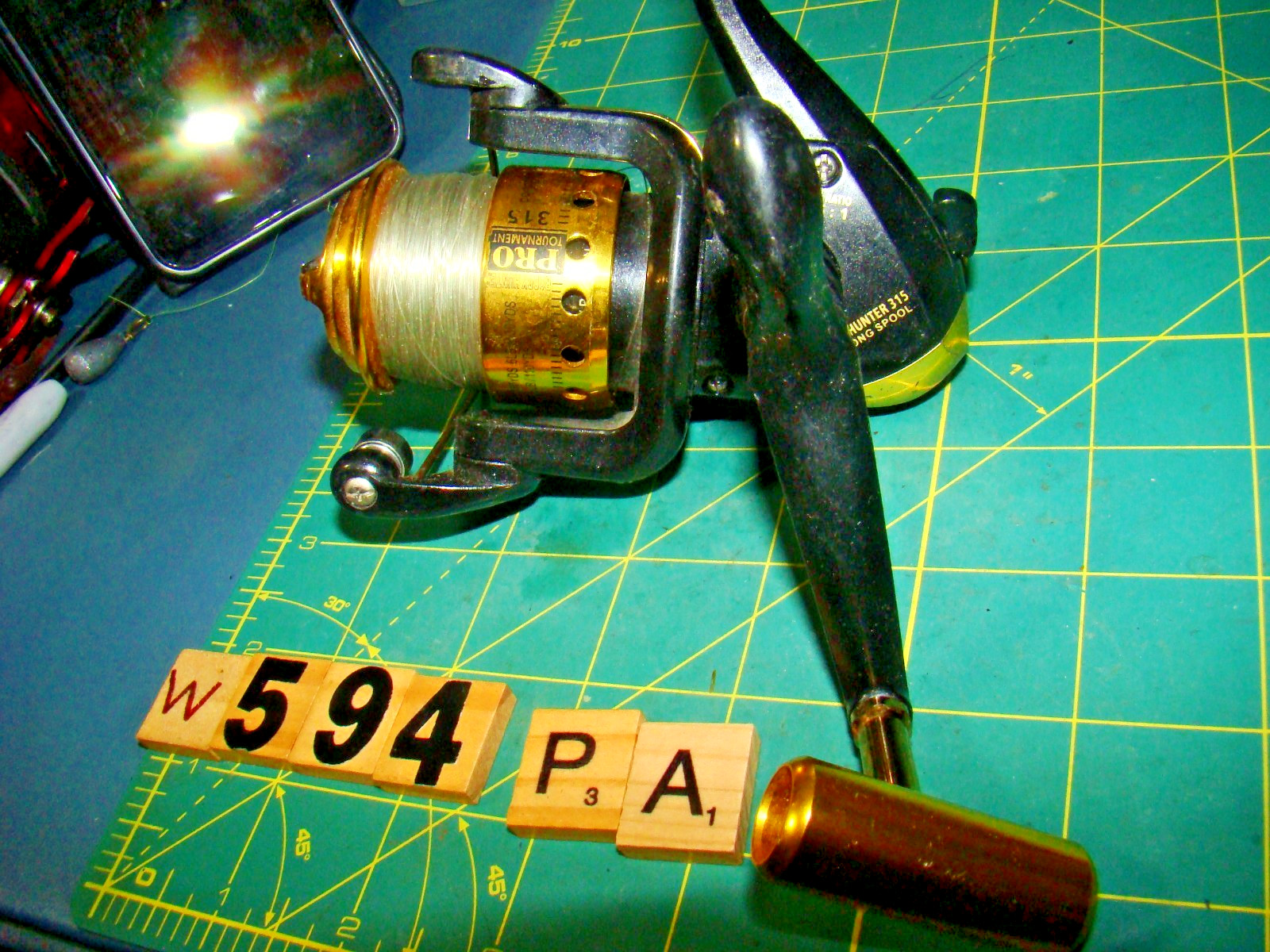 W0594 PA RODDY HUNTER 315 LONG SPOOL SPINNING FISHING REEL
