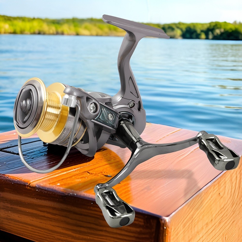 Anti Backlash Fixed Spool Reel Metal Body Double Crank Handle OK1000-OK7000