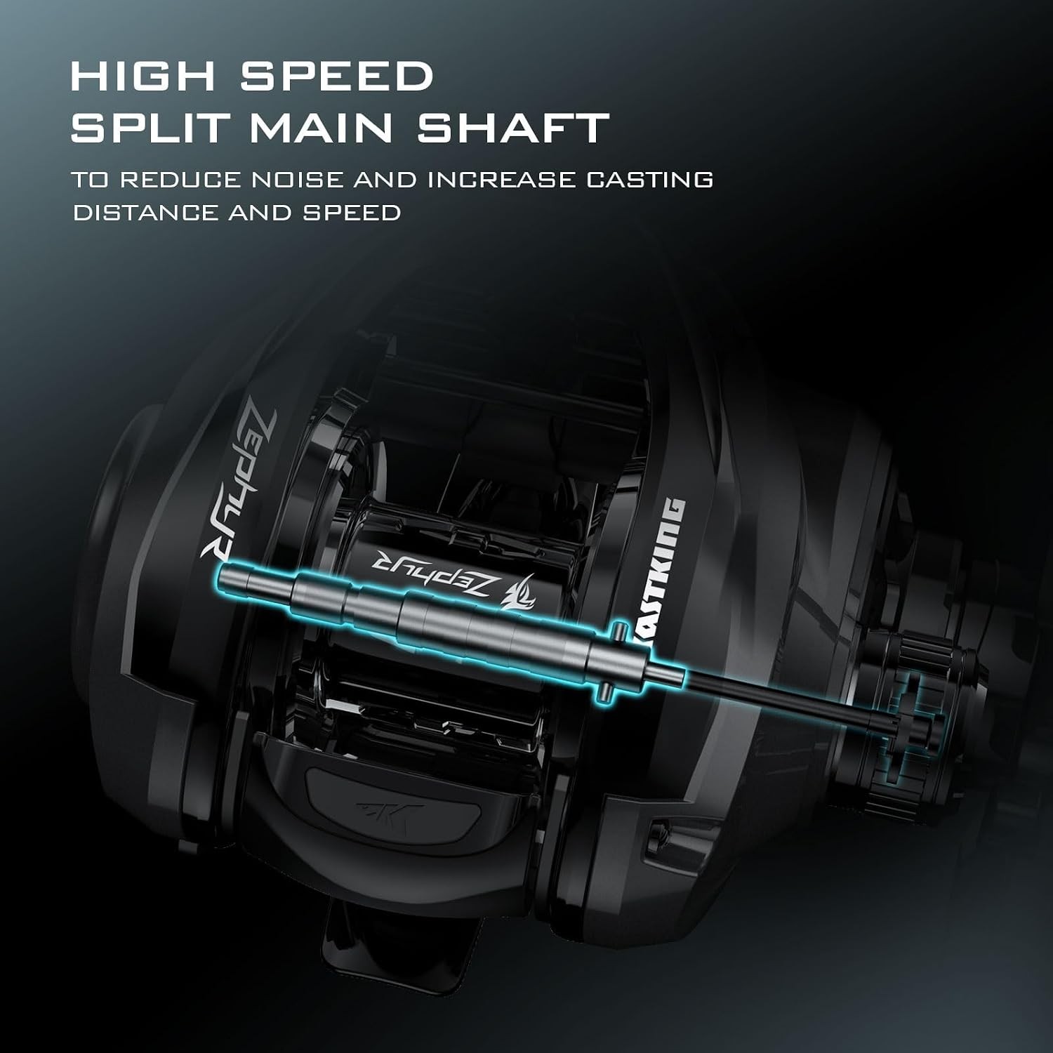 Zephyr Baitcasting Fishing Reel Halo XII Magnetic Braking System Baitcaster Reel