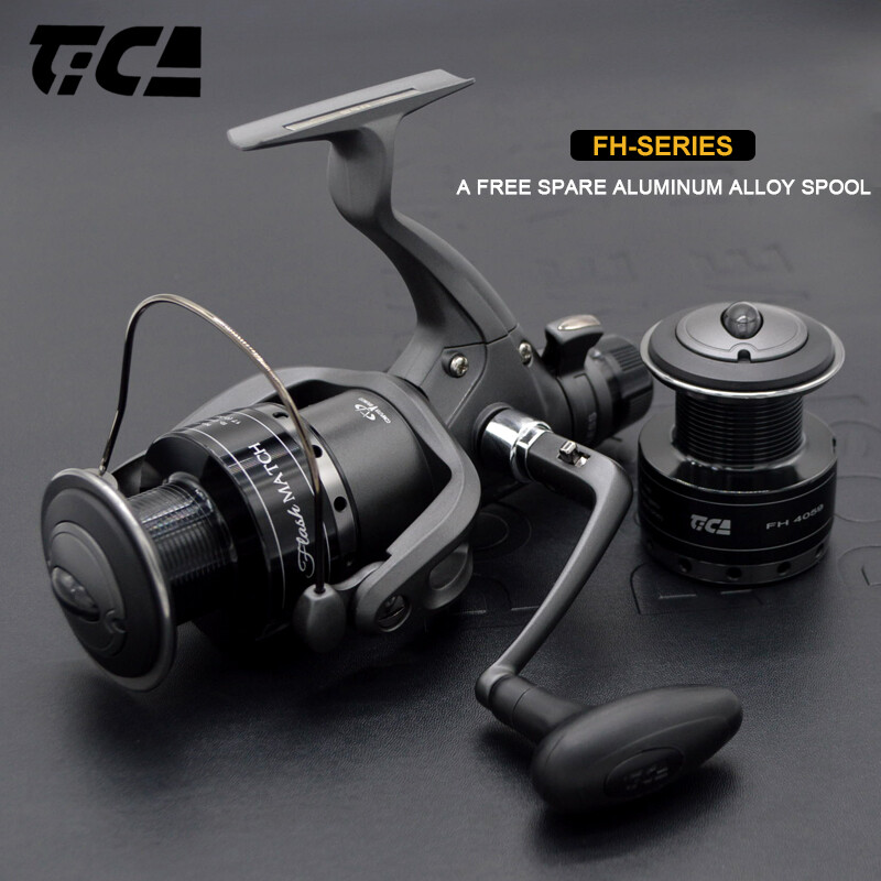 TICA FH Rear Drag Spinning Fishing Carbon Frame Reel with Extra Aluminium Spool
