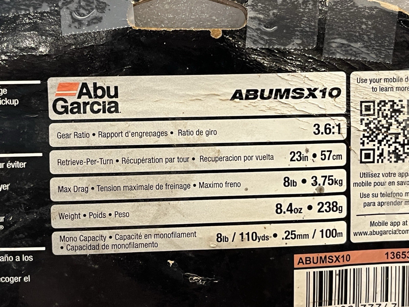 New Abumatic SX Fishing Reel Red/Black, Abu Garcia Casting System ABUMSX10