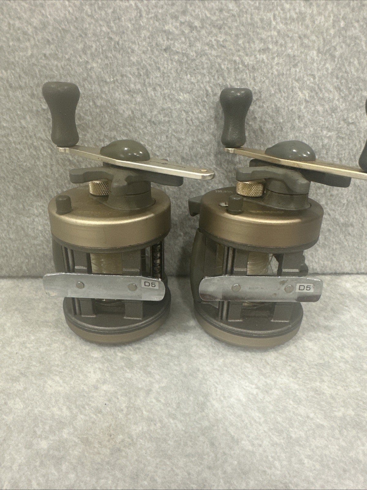 2 Vintage Quantum Iron IR3WL Baitcasting Reel 3 Ball Bearings All Metal ZEBCO
