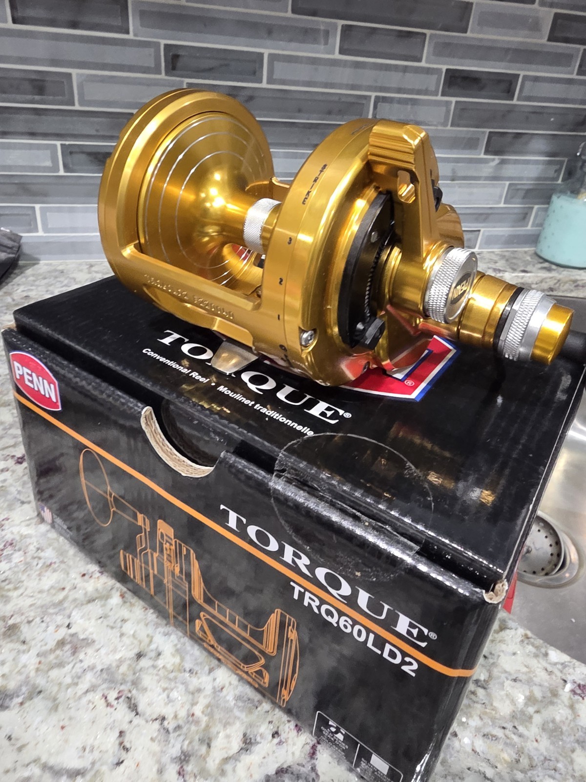 Penn Torque Lever Drag 2-Speed Conventional Reel, Size 60, TRQ60LD2