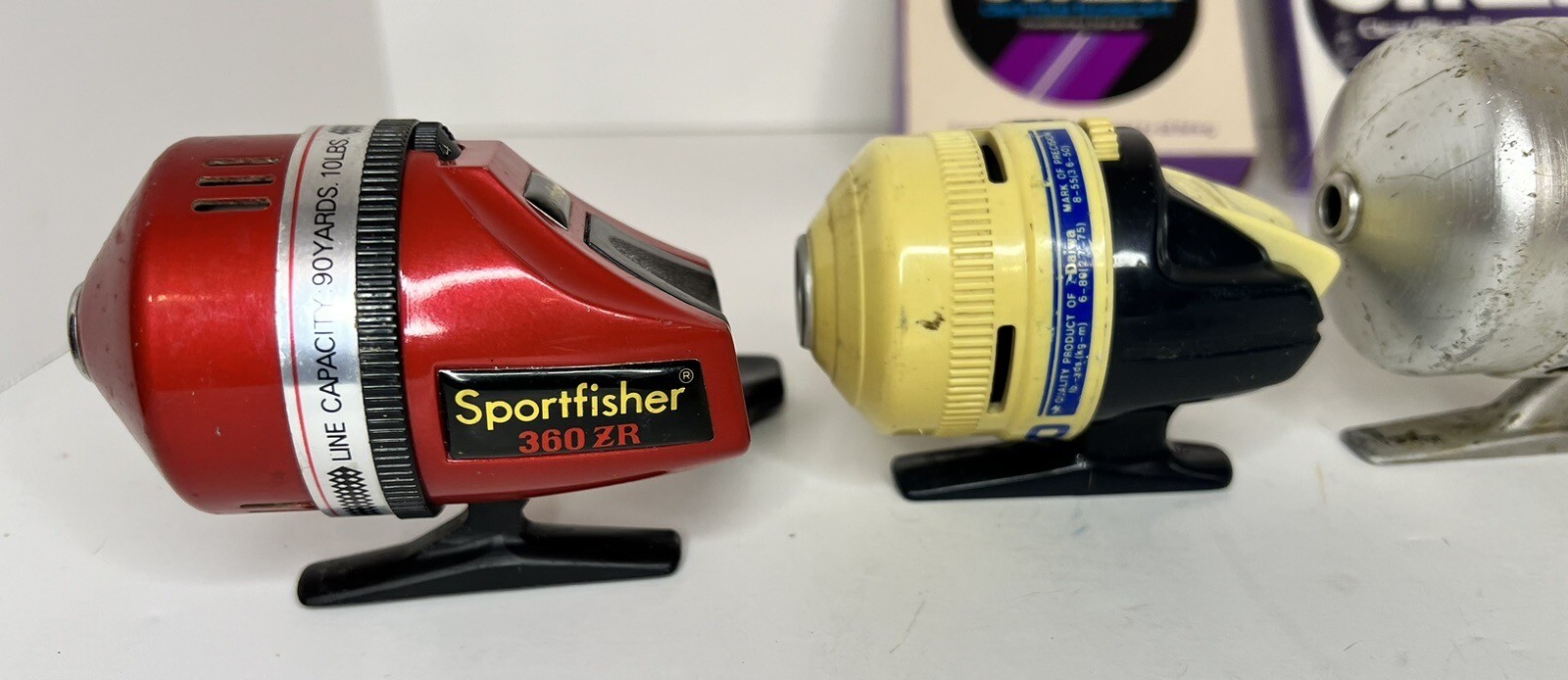 Lot Of 5 Fishing Reels Zebco 404 10/20 Daiwa 212RL S60 Sport fisher 360 ZR + Lin