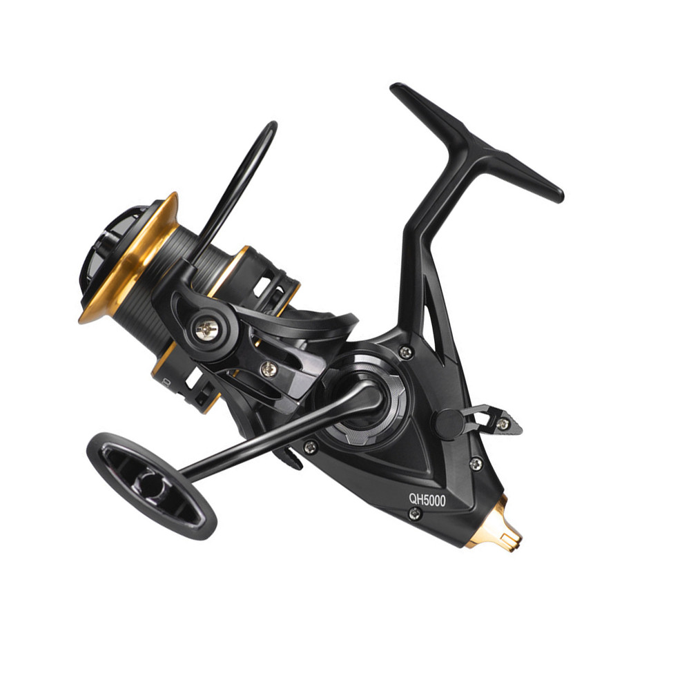 Spinnings Reel Dual Brake Metal Spool Gear Ratio Sea Bass River Lake Big Fish