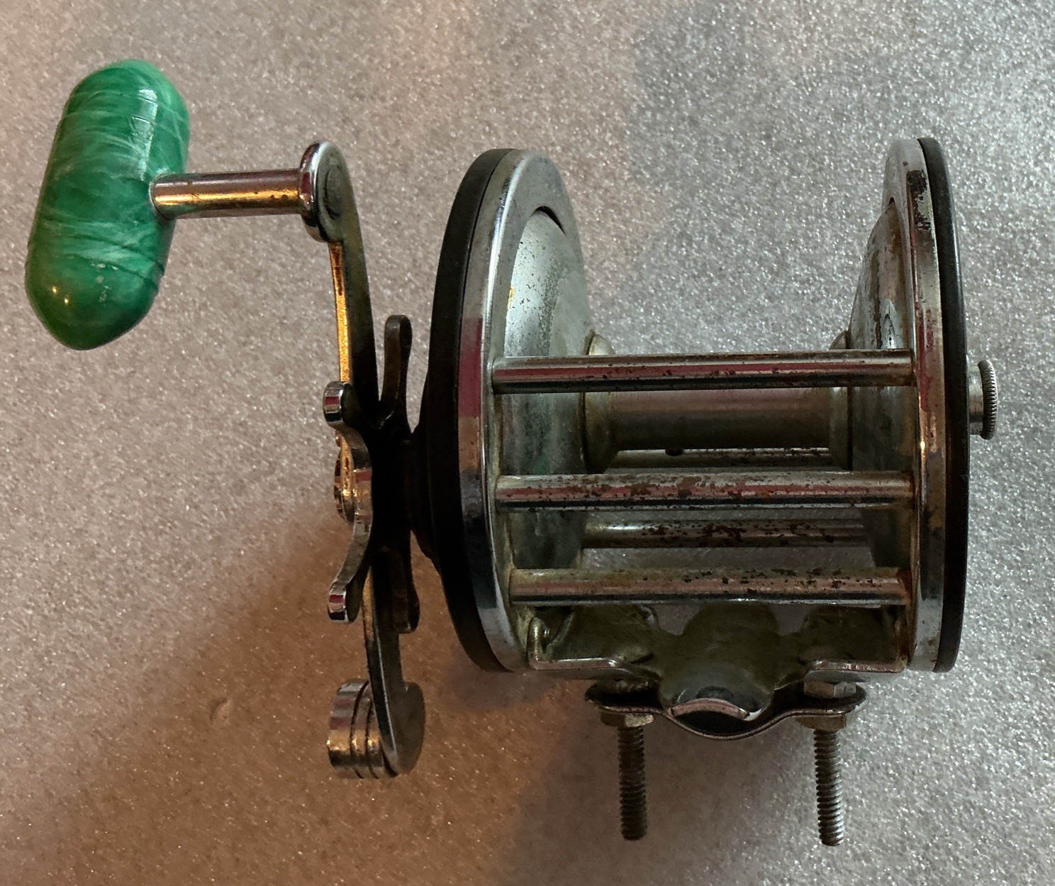Penn 67 Long Beach Conventional Fishing Reel USA With Rod Clamp