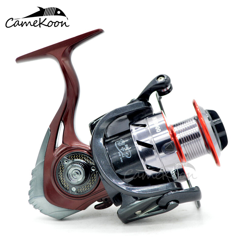 CAMEKOON Saltwater Spinning Fishing Reels 5.5:1/4.7:1 Gear Ratio Screw-in Handle