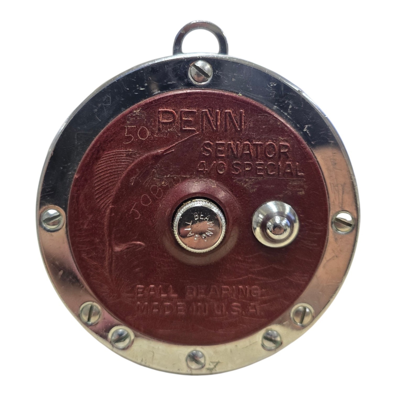Penn Special Senator 113H Conventional Reel 4/0 Red/Silver