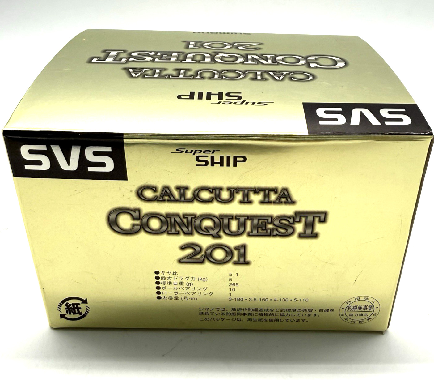 Shimano 00 CALCUTTA CONQUEST 201 Left Bait Casting Reel In Box „Near Mint“ JAPAN