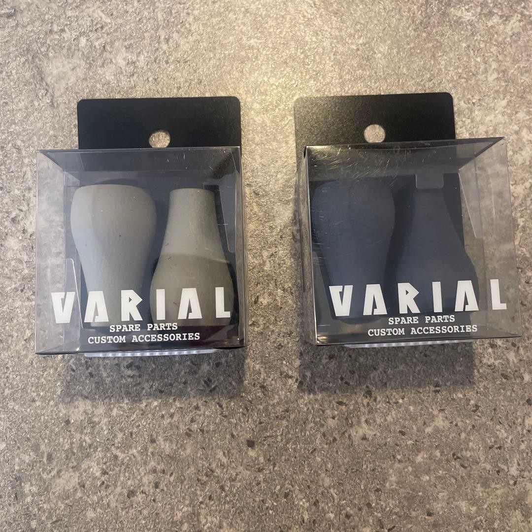 DRT Varial Knob Fat Baitcasting Reel Handle Knob Set Gray Navy 2PCS