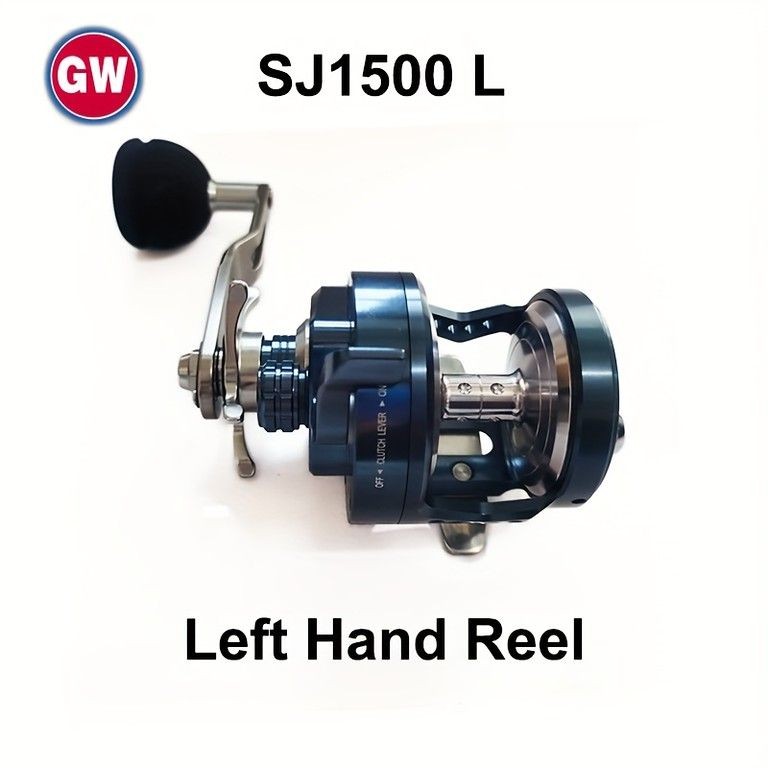 GWSJ1500 Baitcasting Reel 6+1BB Max 12kg Drag for Salt Water and Freshwater