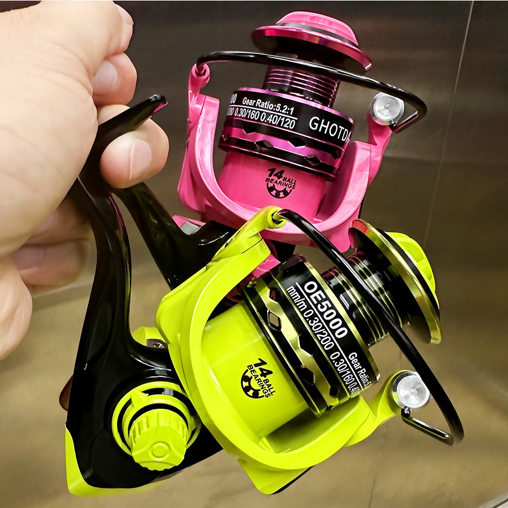 New Spinning Fishing Reel 5.2:1 Freshwater Saltwater Right Left Hand Metal Spool