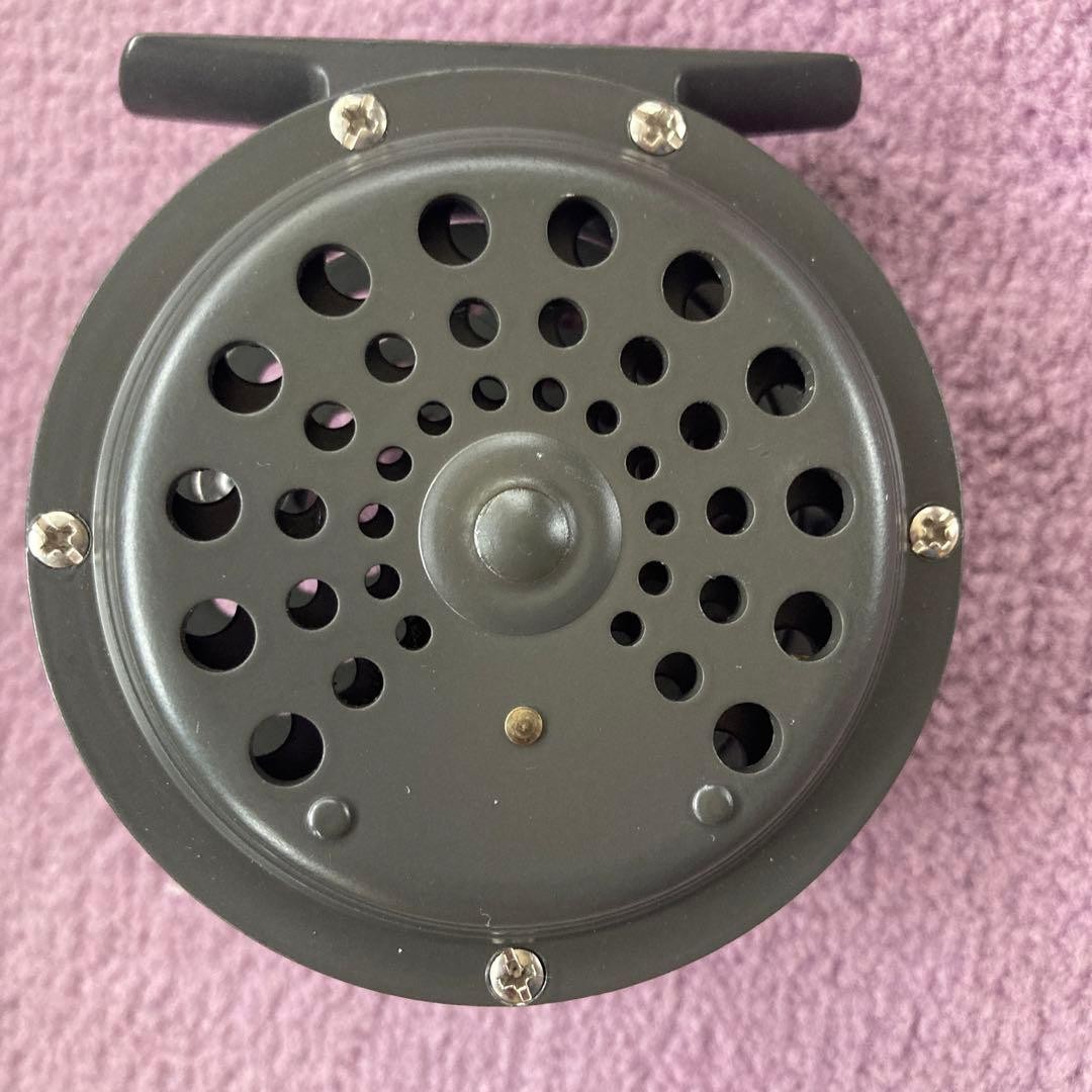Terrier #3 Fly Fishing Reel Metal Ratchet Drag 70mm Black Vintage Used Japan