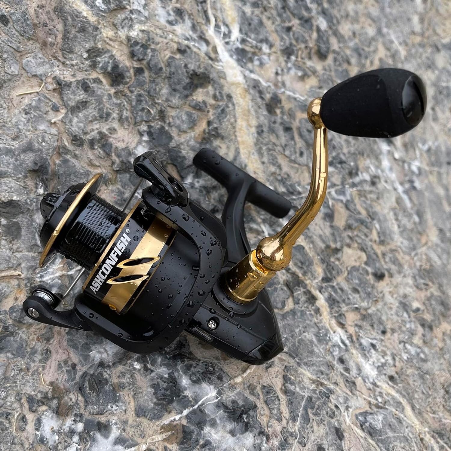 Lightweight Metal Fishing Spinning Reel & Handle -100m Braid Line – 7+1 Steel BB