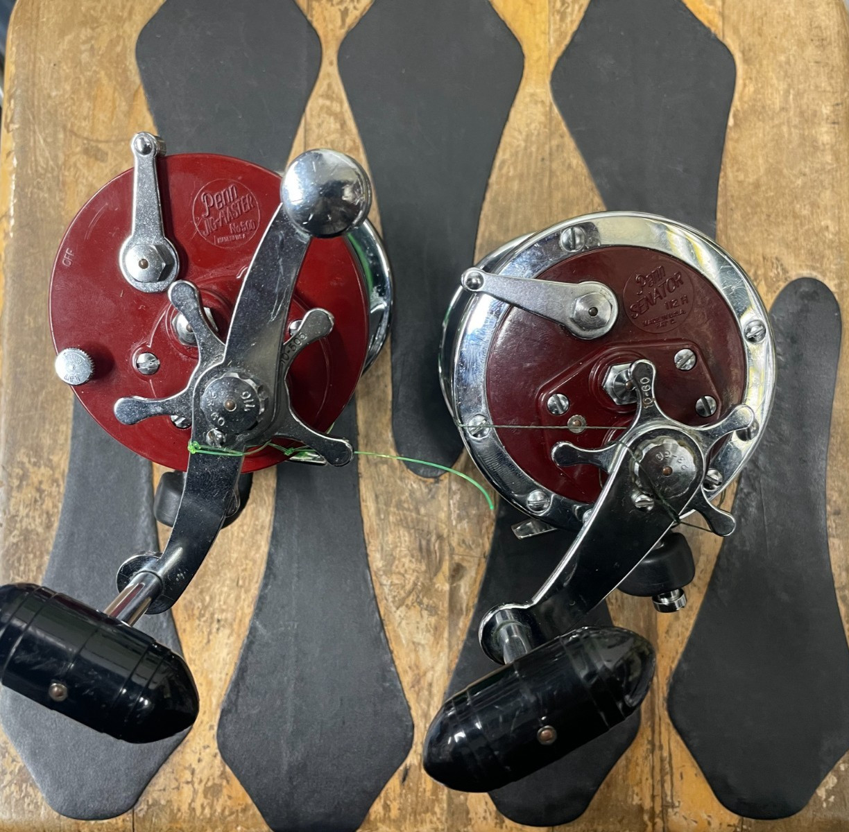 Penn Reels sea fishing reels Jigmaster No 500 and Special Senator set of two