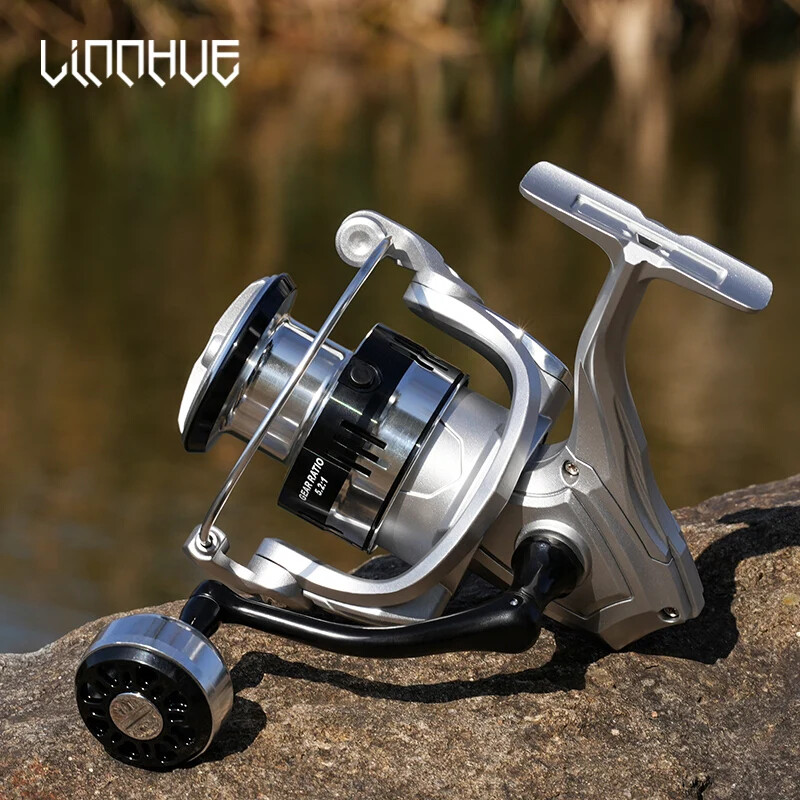 Spinning Fishing Reel Metal Ball 10kg 5.2:1 Gear Ratio Deep Metal Spool Reel
