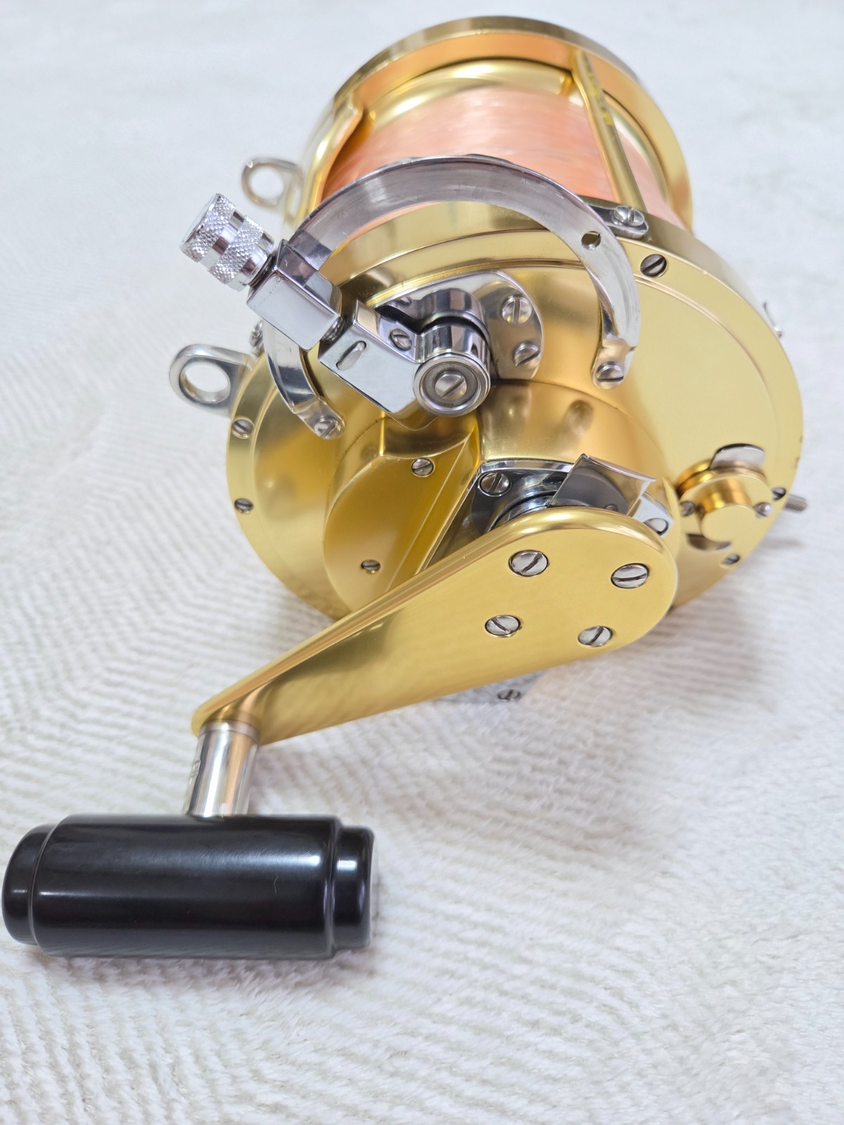 Fin Nor 12/0 2-Speed Trolling Big Game Fishing Reel Vintage Marlin Tuna 2348
