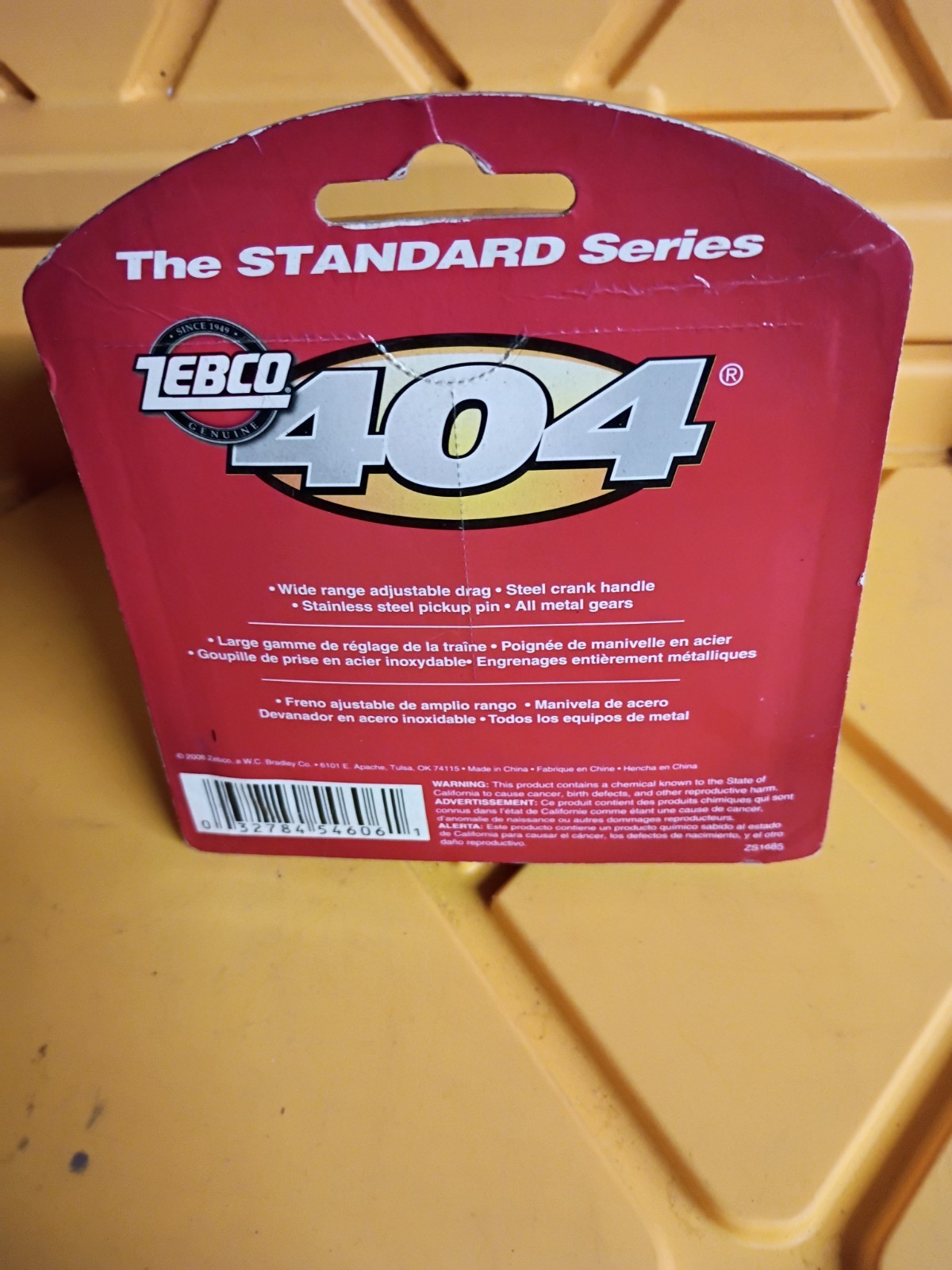Zebco 404 Fishing Reel Orange Steel Crank All Metal Gears Standard Series NEW