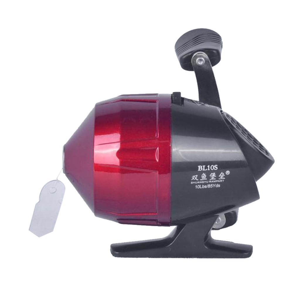 Alloy Fishing Reel 10LB/85YDS Gear Ratio 3.0: Right Hand Red