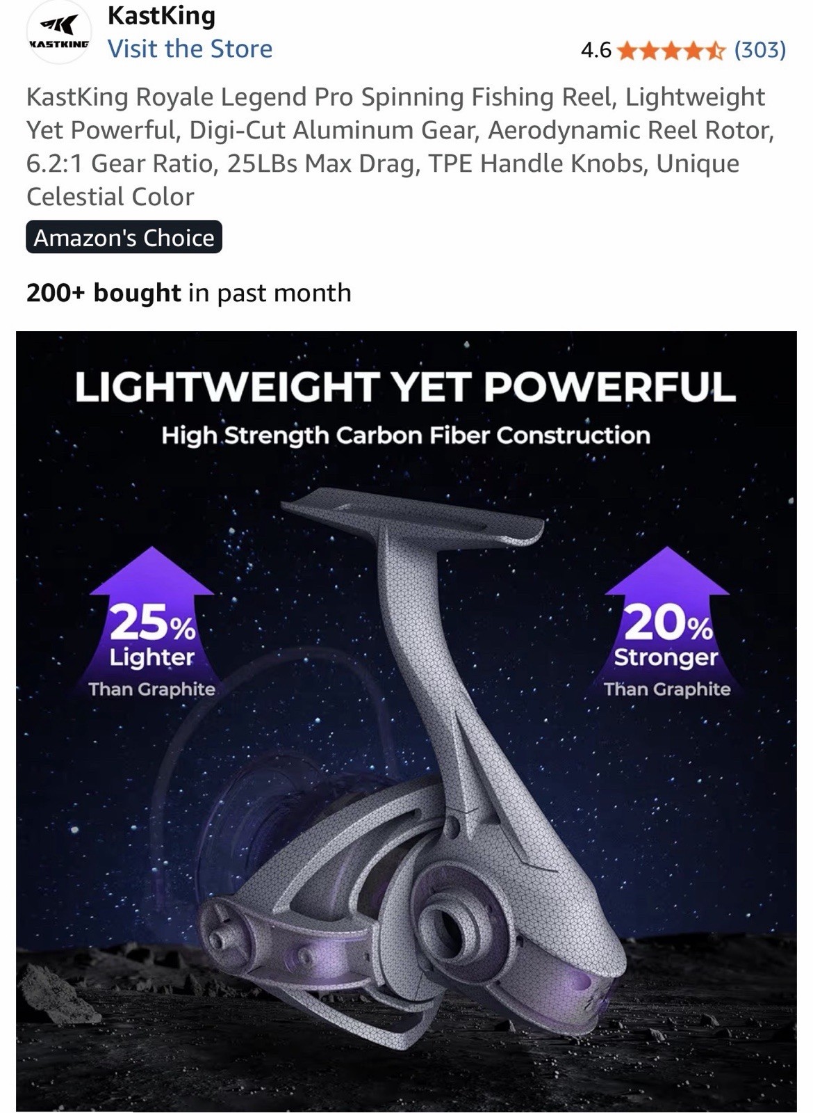 KastKing Royale Legend Pro Spinning Fishing Reel, Lightweight Yet Powerful