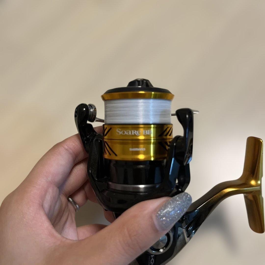 Shimano Soare BB C2000SSHG Spinning Reel Black Gold Aji Fishing