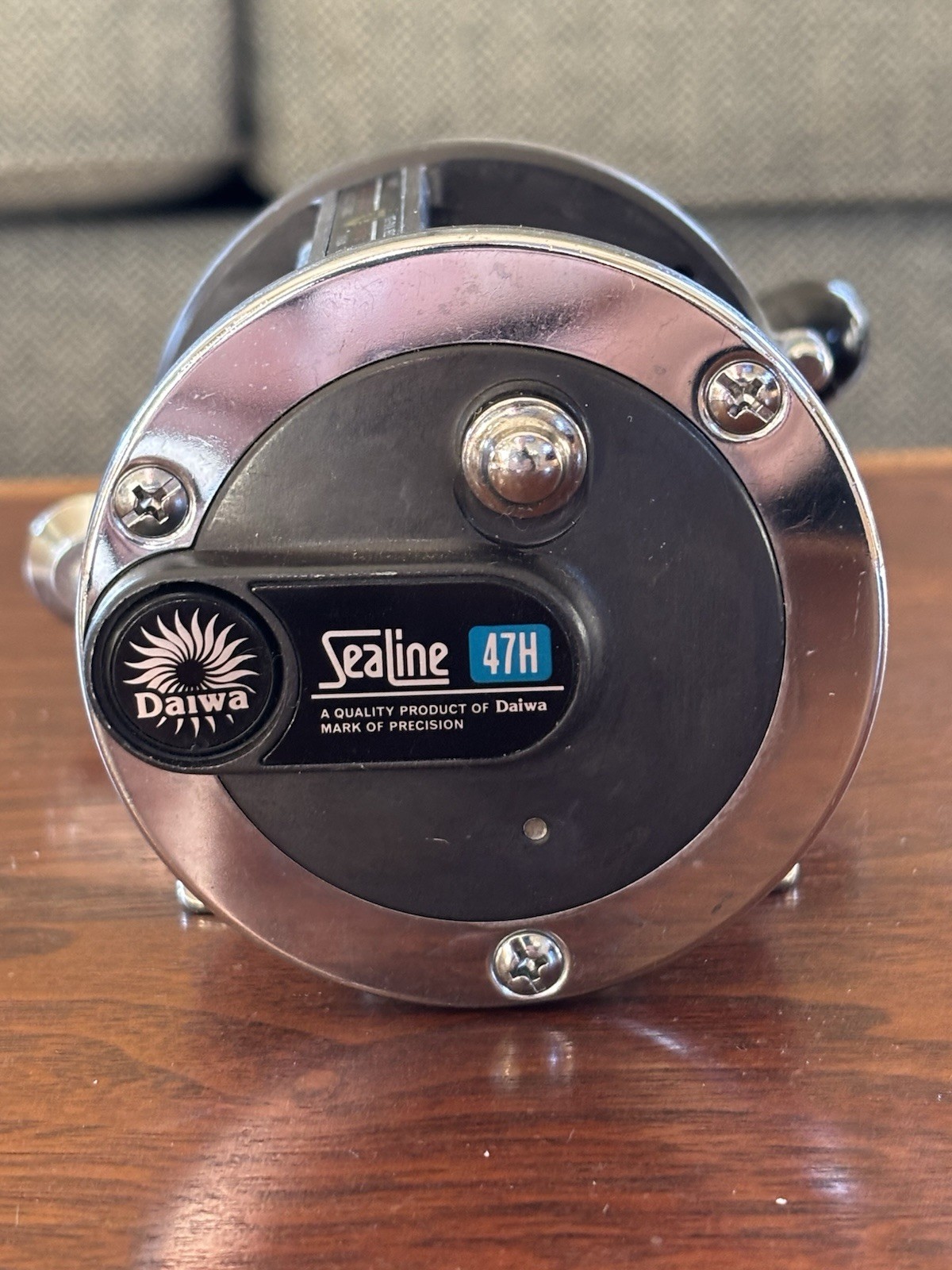 Daiwa Sea Line 47H Level Wind Baitcast Reel. Black And Chrome.