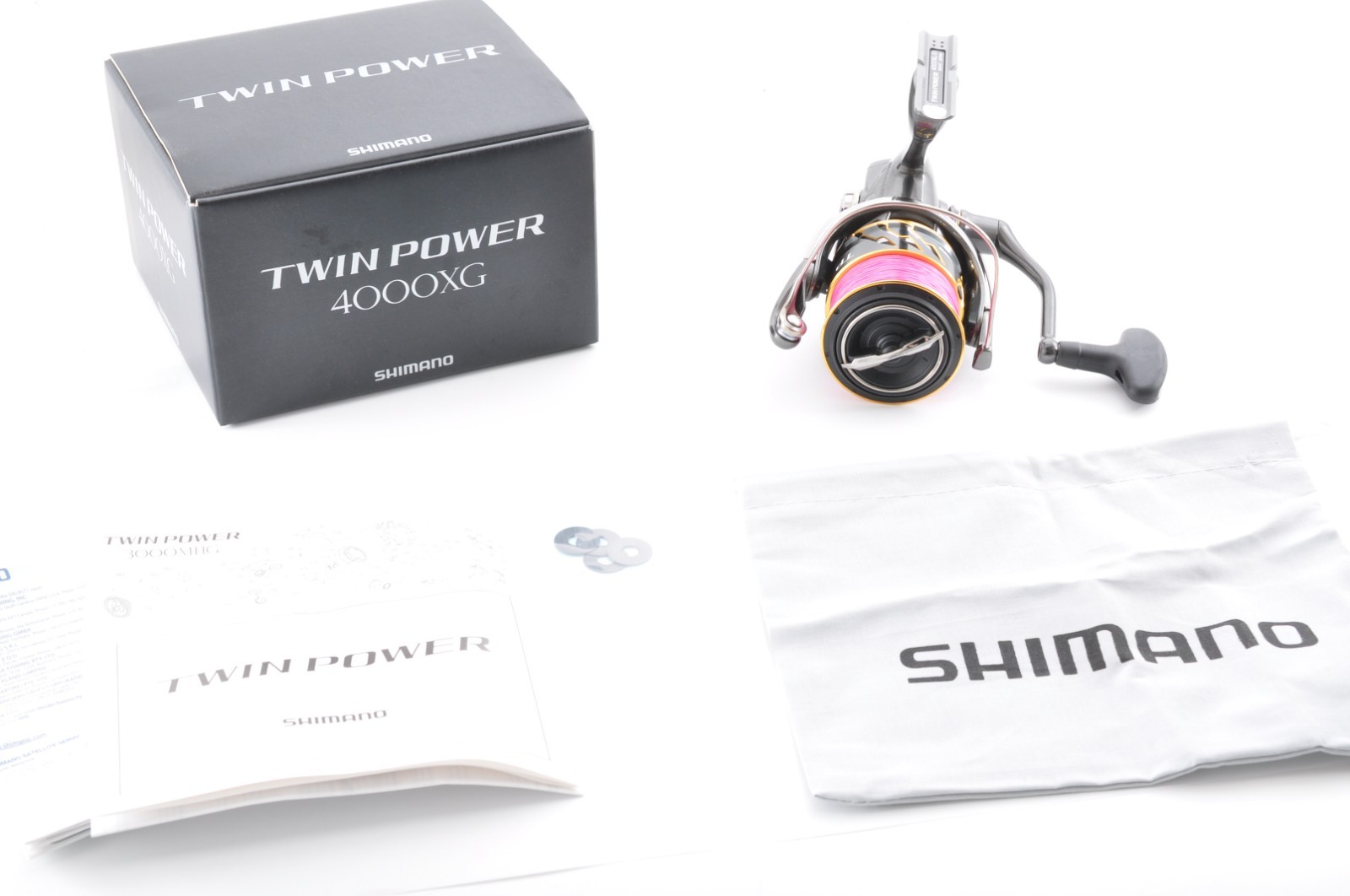 Shimano 20 Twin Power 4000XG Near Mint Fishing Spinning Reel from Japan B0326