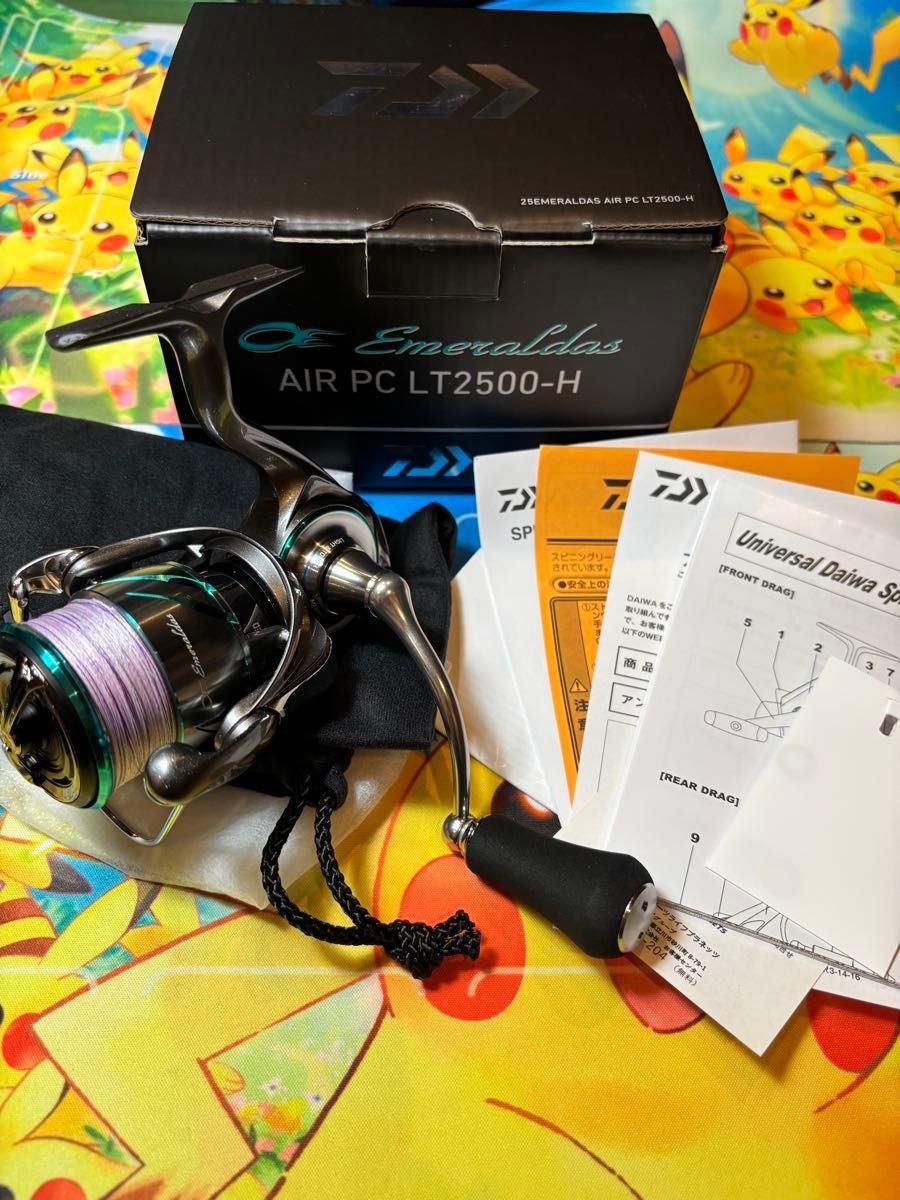 DAIWA 25 EMERALDAS AIR PC LT2500-H Spinning Reel Eging Excellent Condition JDM