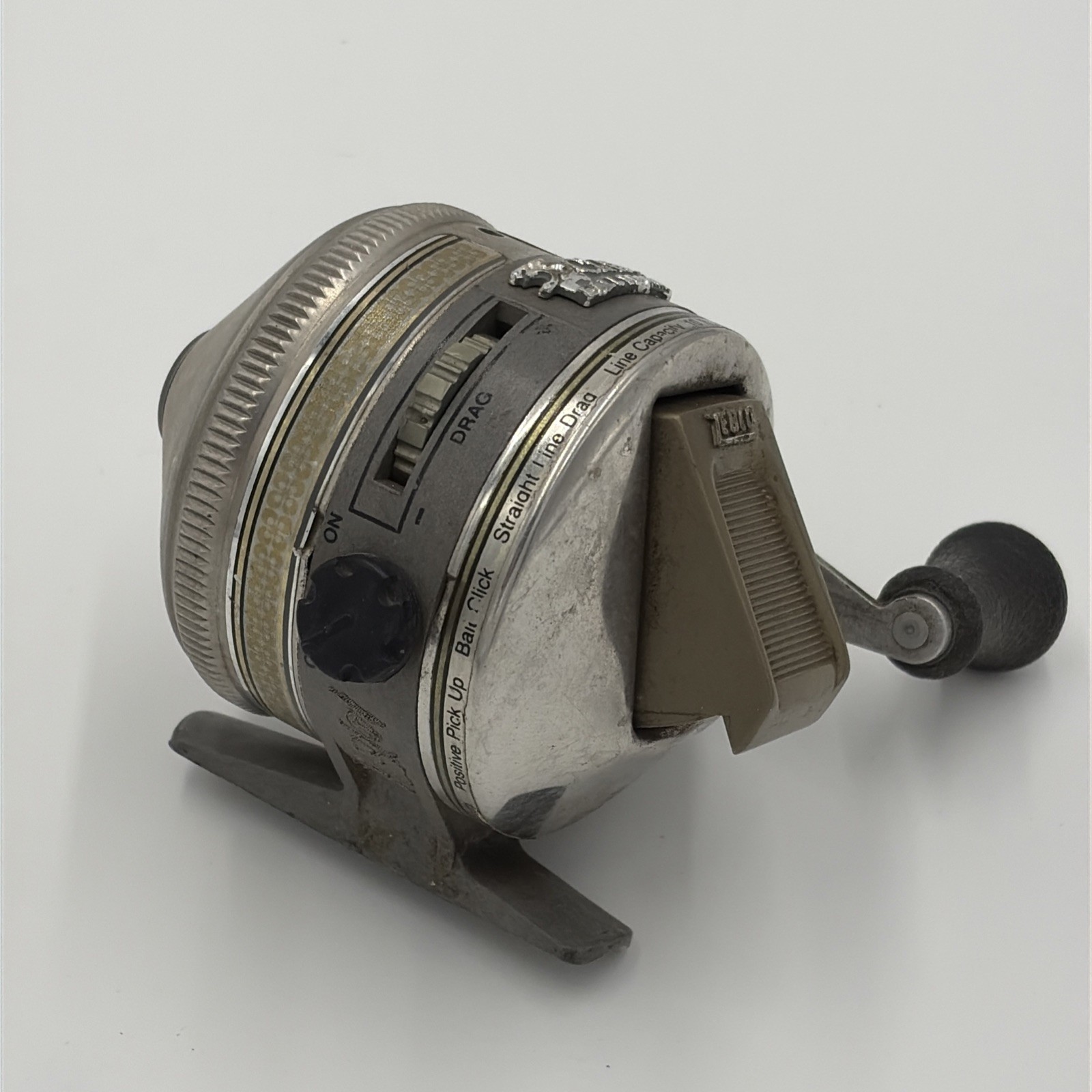 Vintage Zebco 33 Classic Graphite Spin Cast Stainless Fishing Reel USA 1984