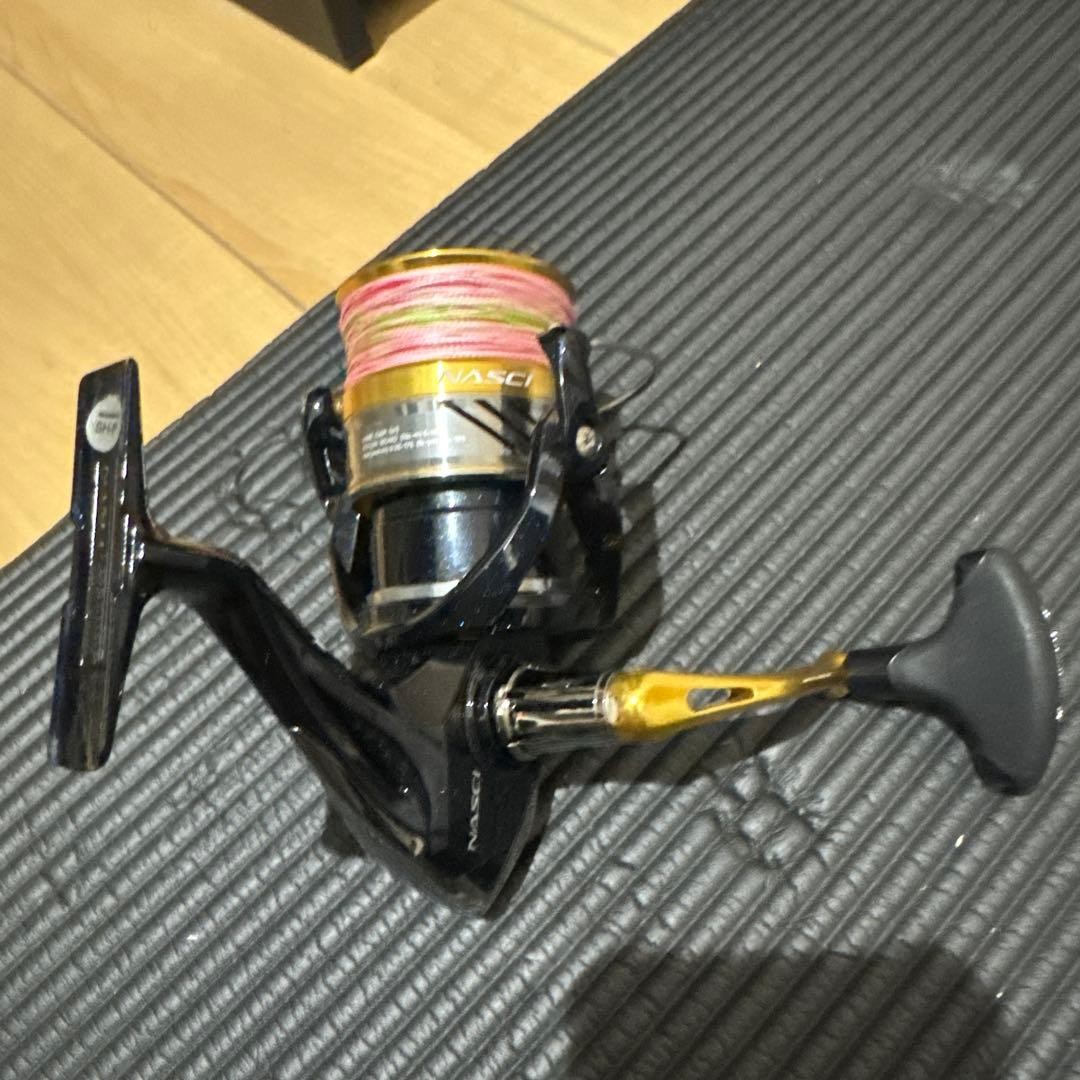 Shimano NASCI Reel Black Gold Spinning Fishing Reel Used