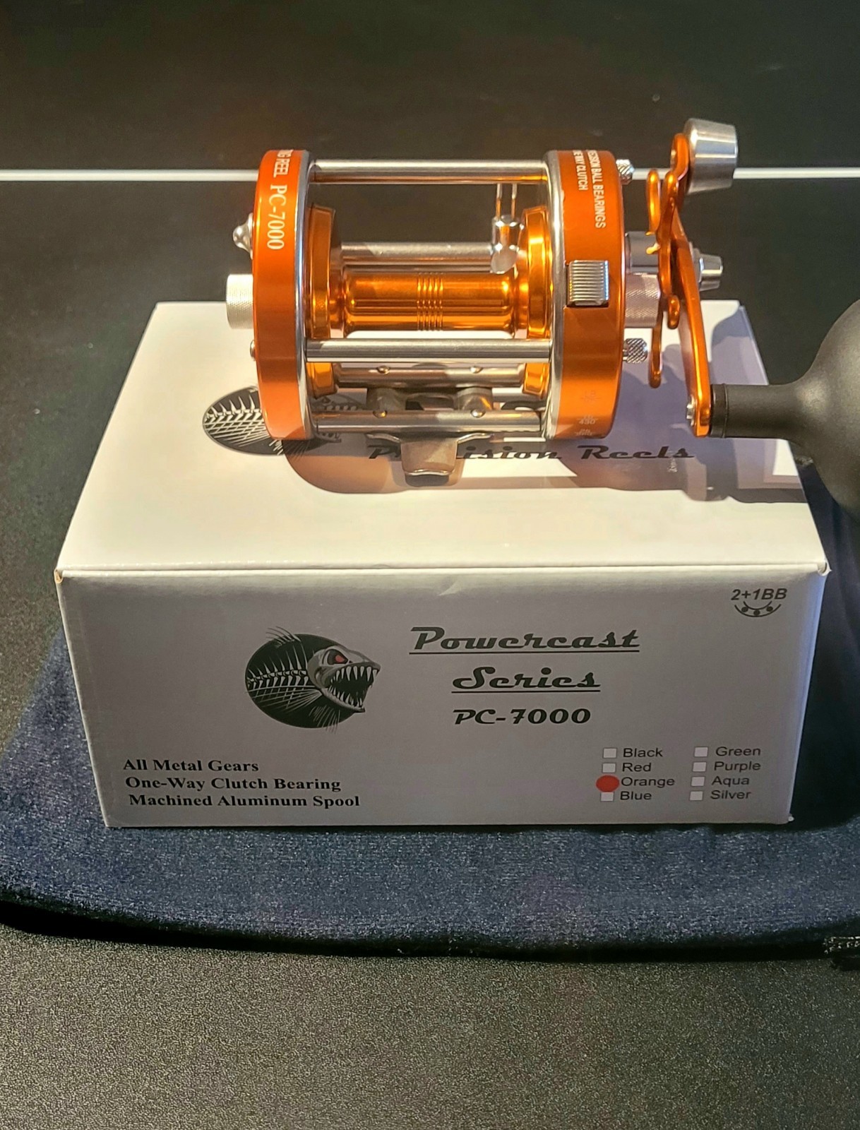 A&S Precision PC Series 7000 reel. All Brass Gears. Lifetime Warranty