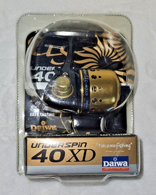 Daiwa Underspin 40 XD Ultra Light Trigger Spincast Reel In Package for rod