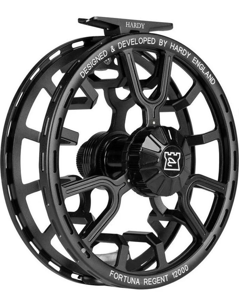 HARDY FORTUNA REGENT 10000 FLY REEL FREE $100 LINE!–BLACK 9-11 WT. SEALED DRAG