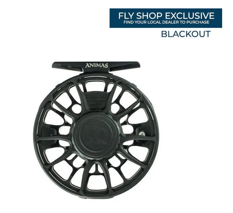 ROSS ANIMAS 5/6 WT. FLY REEL NEW 2026 BLACKOUT COLOR — FREE MPX LINE!