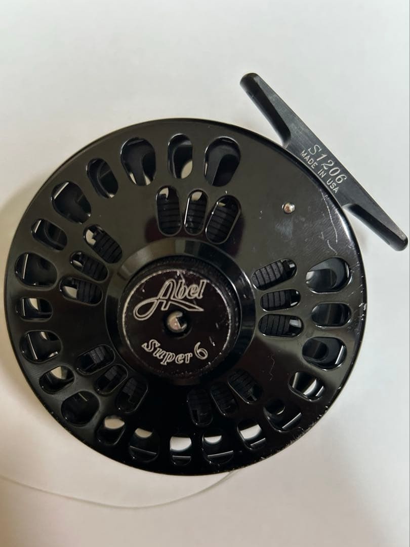 Abel Super 6 Reel Fishing Reel Rotating S1206 W/ Reel Bag Used From Japan