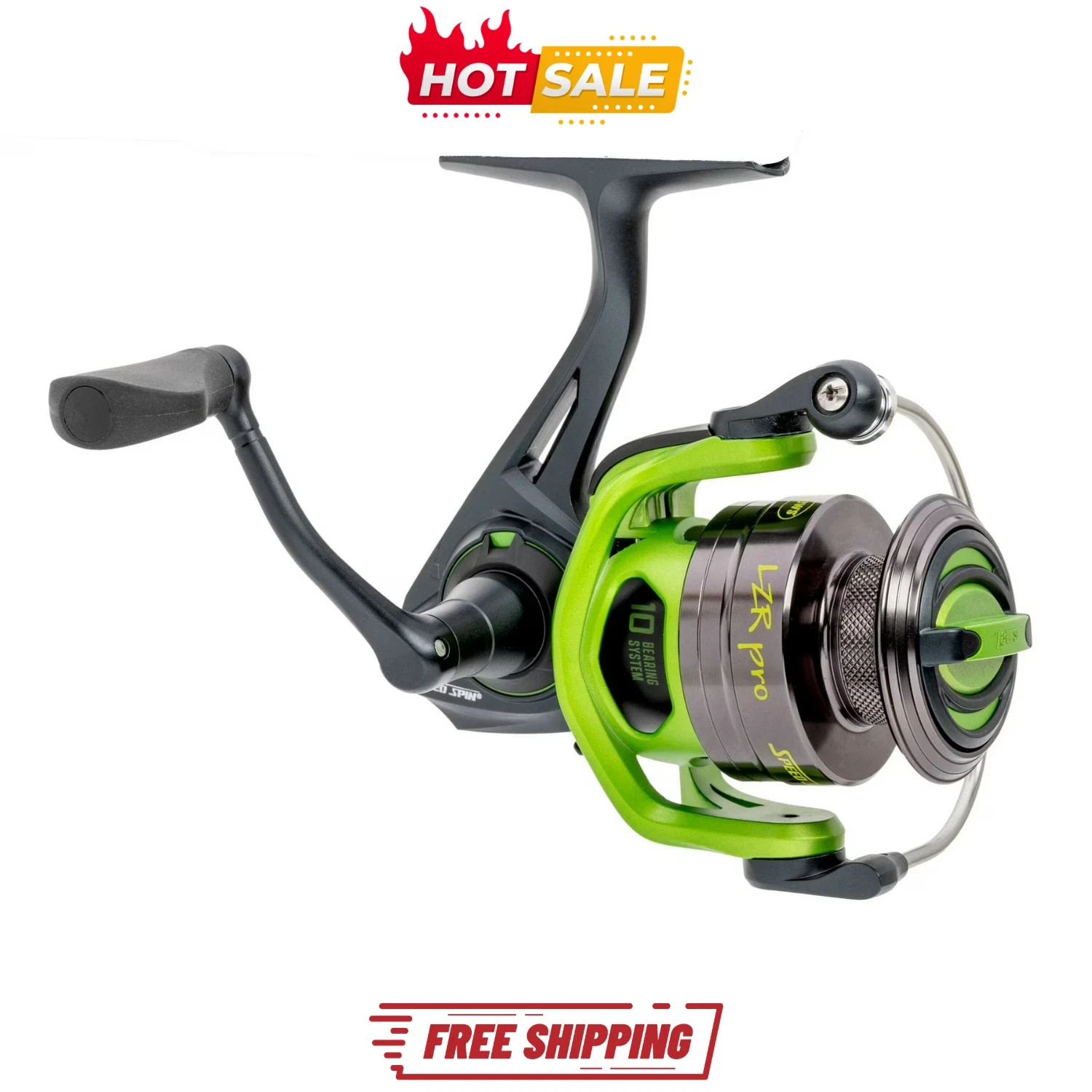 Lews LZR Pro Speed Spinning Reel Smooth Drag Lightweight Fishing Reel