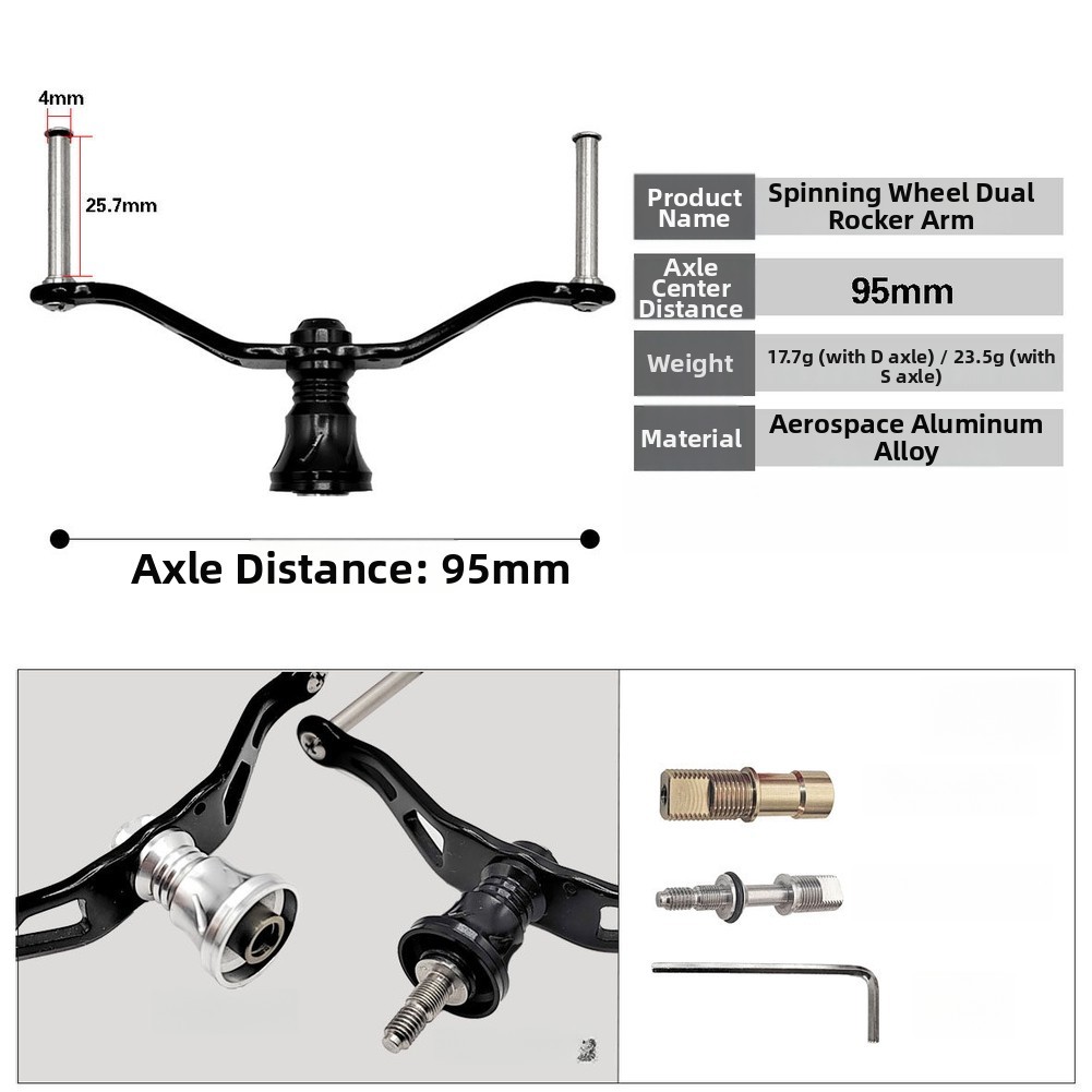 Rocker Arm Handle 95mm for DAIWA For FUEGO For TATULA EXCELER CALDIA Reels