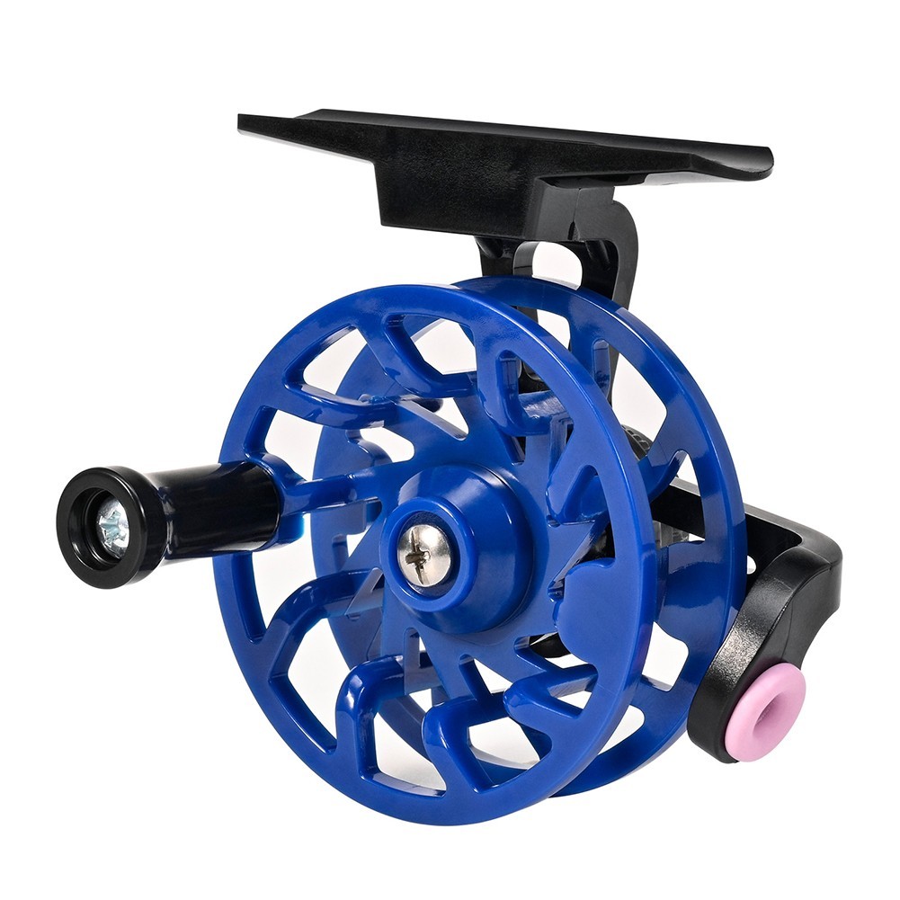 For Trout Pike Ice Fishing Reel Fly Wheel with Built in Guide Ring and Adjust