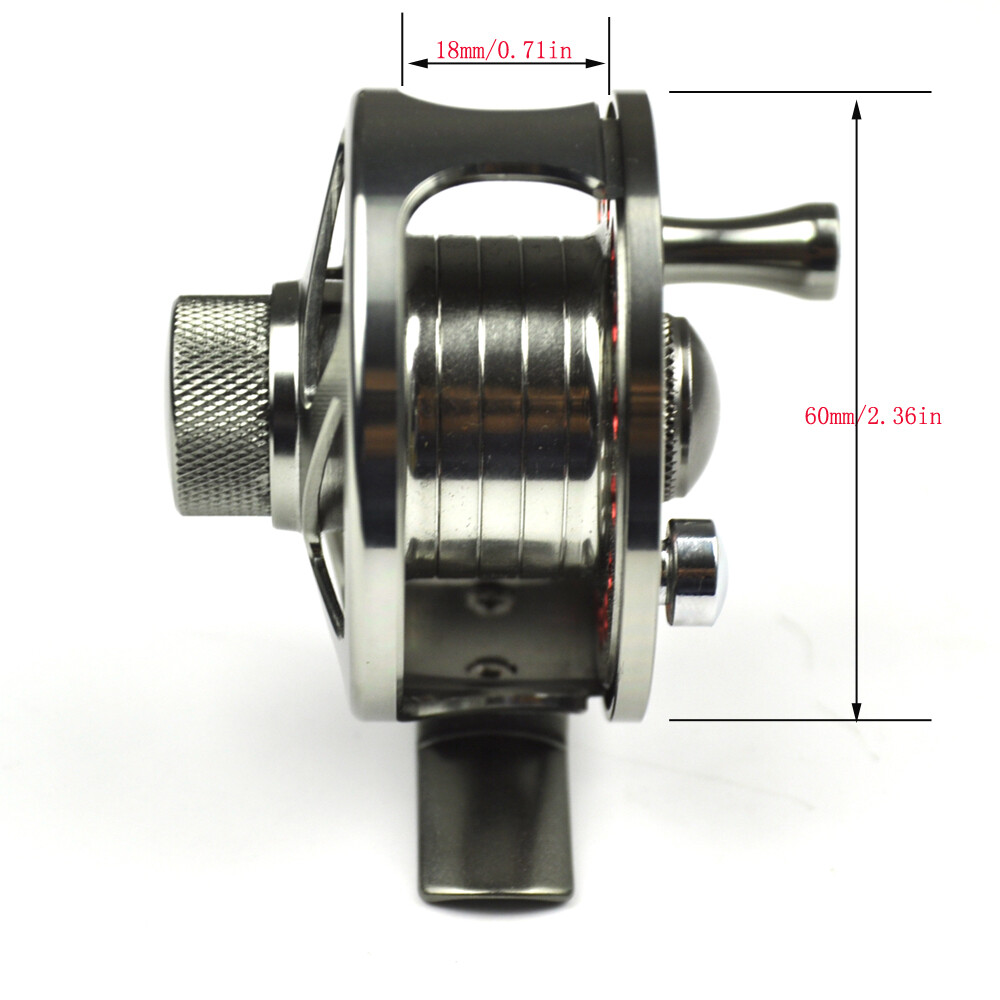 D-060 2+1BB Fly Fishing Reel Ultra Light Left Right Hand Dia. 60mm Aluminum