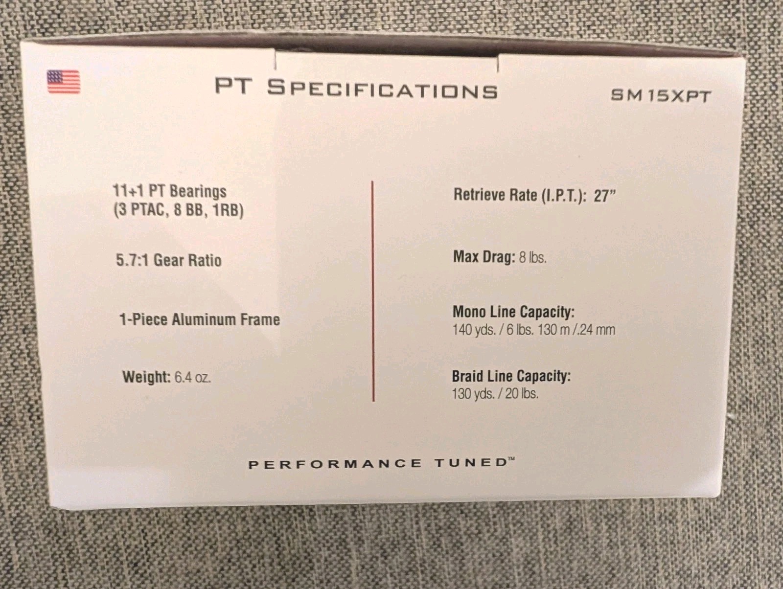 Brand New Quantum PT Smoke S3 15XPT Spinning Reel