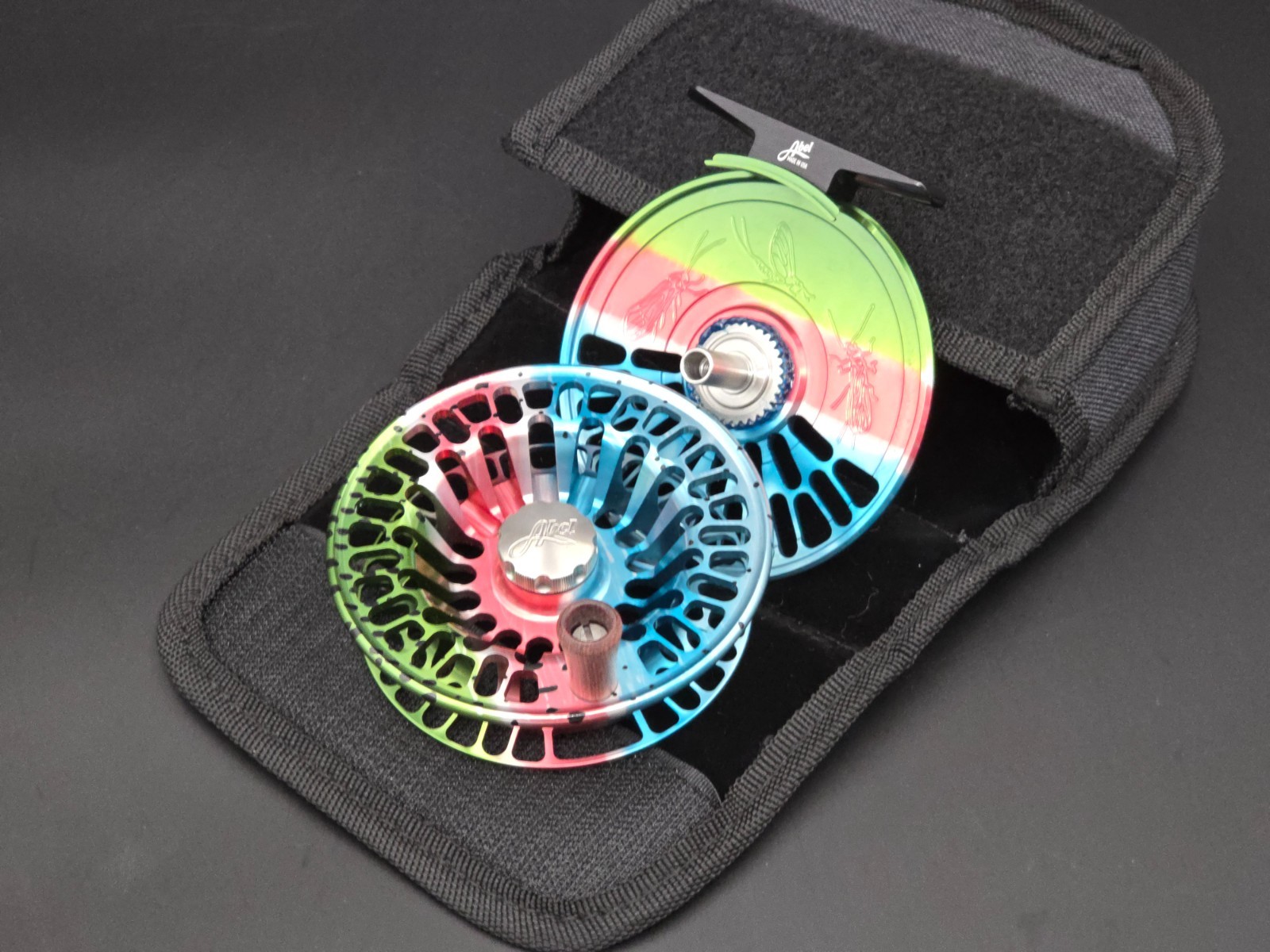 Abel TR 5/6 Fly Reel – Custom Classic Rainbow Trout – New