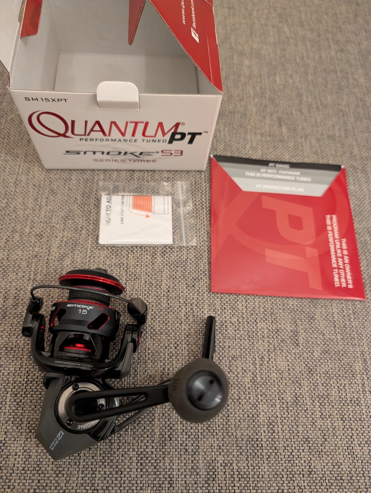 Brand New Quantum PT Smoke S3 15XPT Spinning Reel