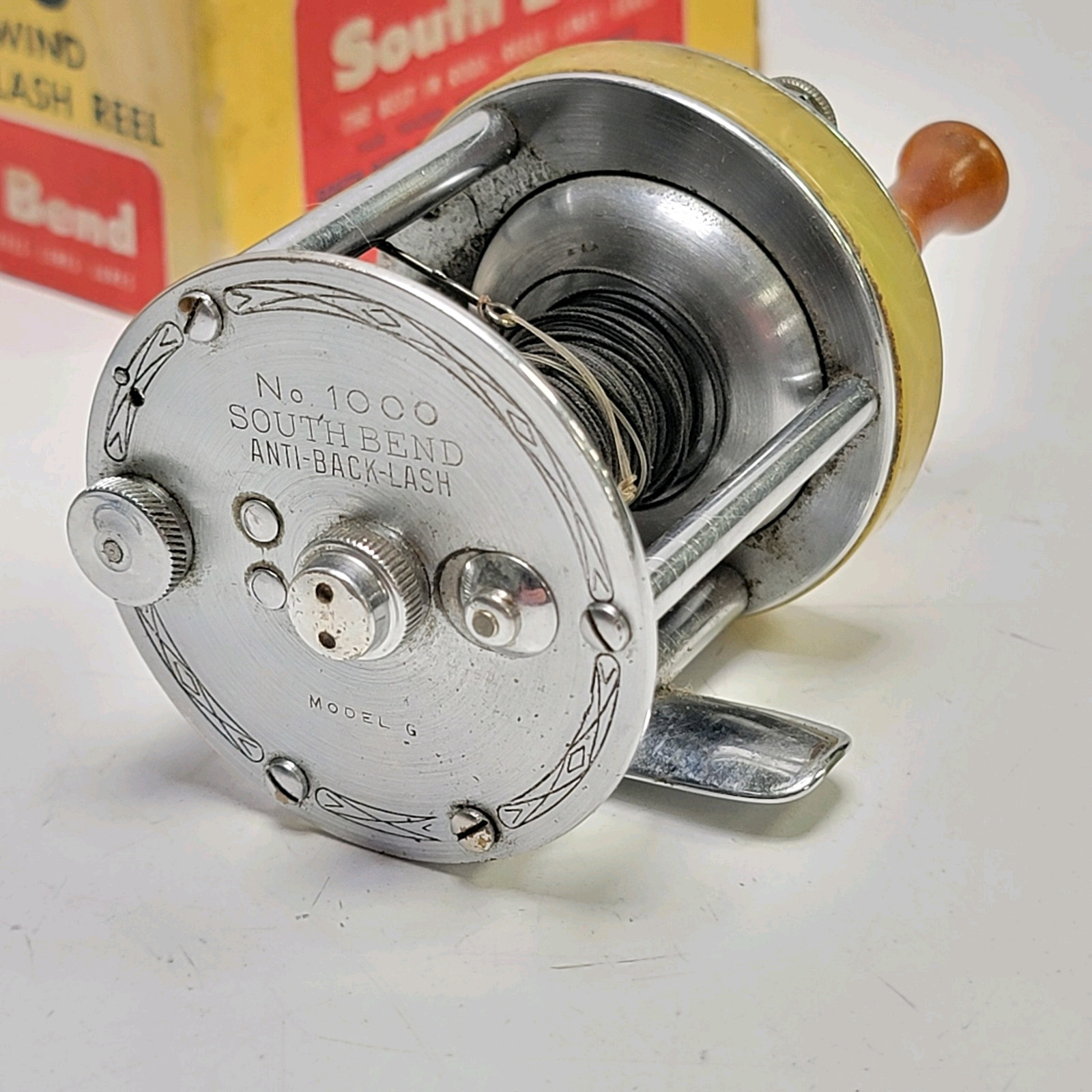 Nice South Bend 1000 Model G Anti Backlash Reel In Correct Box With Insert & Bag