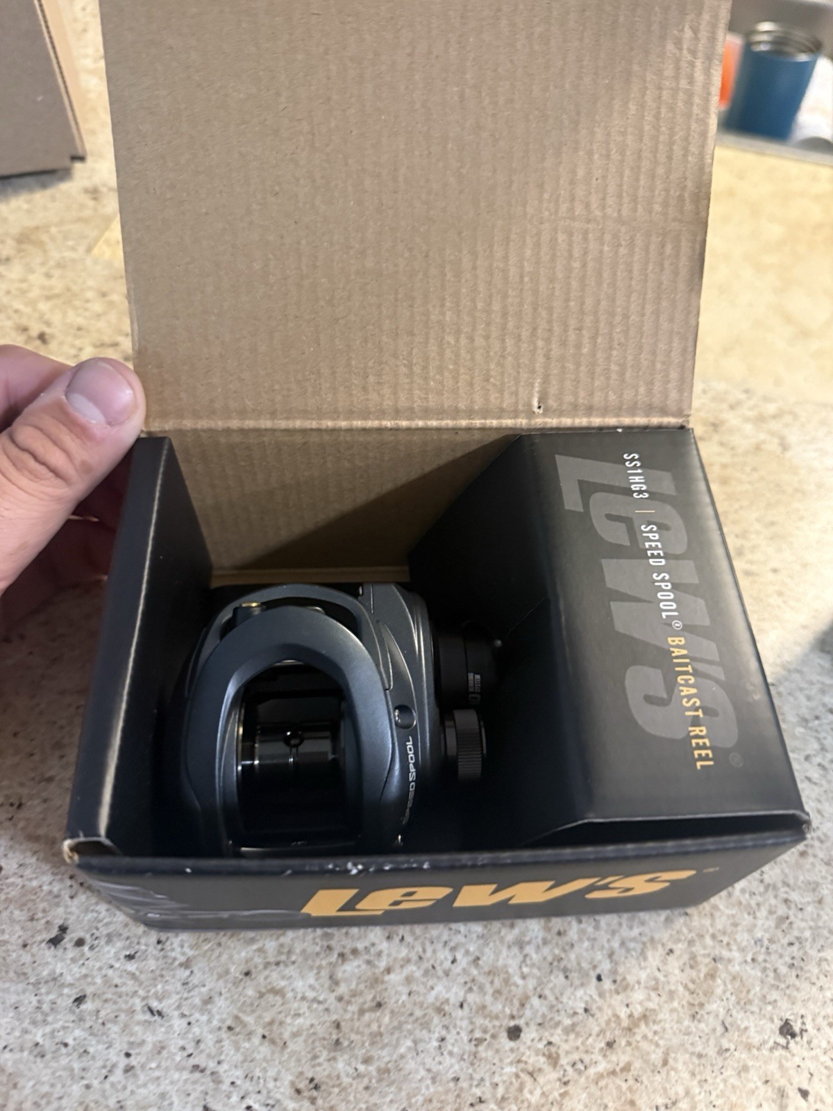 Lees Speed Spool Baitcaster 6.8.1 Right Hand Fishing Reel New In Box Fast Ship