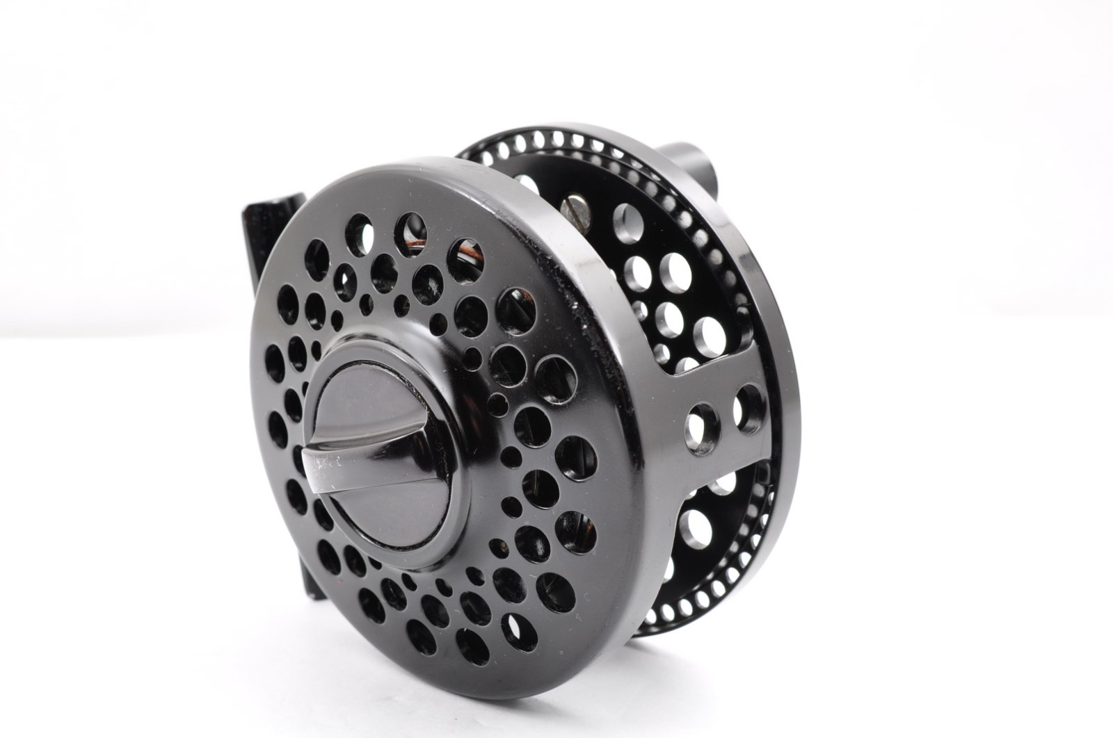 Fin-Nor Fin-lite II 4/5 Black FD0092 Used Made in USA Fly Fishing Reel Japan